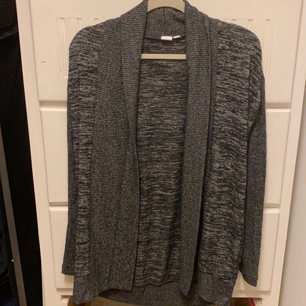 Super soft black and grey cardigan.